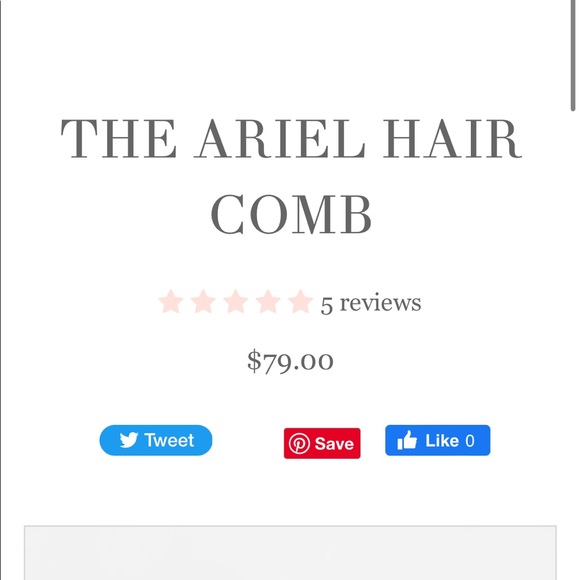 Bridal hair comb - Picture 4 of 5